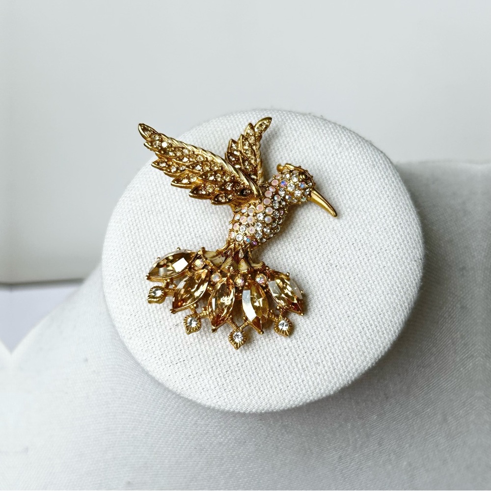 Jay Strongwater Crystal Brooch Pin - Picture 3 of 5